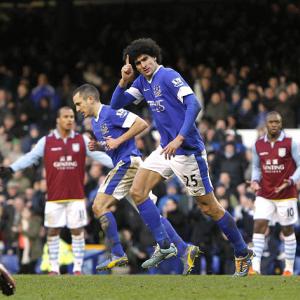 Fellaini inspires Toffees fightback against struggling Villa