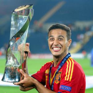 Thiago hat-trick sees Spain retain U-21 title