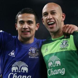 Everton stars Tim Cahill and Tim Howard hail 'massive' victory over Manchester City