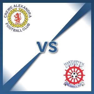 Hartlepool United away at Crewe Alexandra - Follow LIVE text commentary