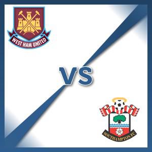 Southampton away at West Ham United - Follow LIVE text commentary