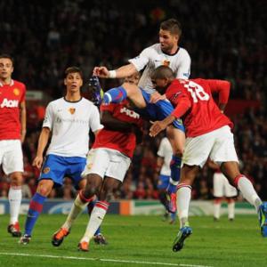 Manchester United 3 Basle 3: Young's late show saves Sir Alex's blushes