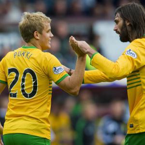 Pukki grabs debut goal