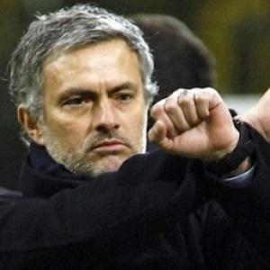 DES KELLY: Inter boss Mourinho is happiest in the role of panto villain...