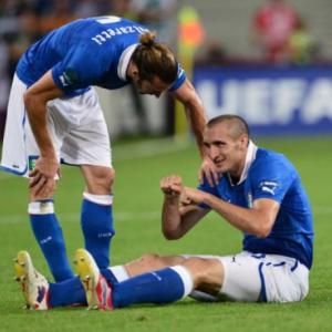 Chiellini out of England quarter-final