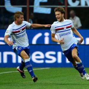 Sampdoria stun Milan at San Siro