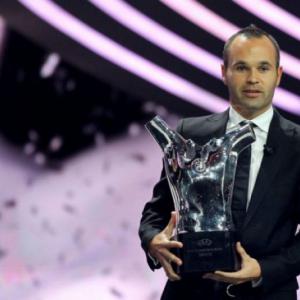 Iniesta crowned European player of season