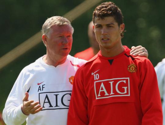 Cristiano Ronaldo y Alex Ferguson Cristiano Ronaldo y Alex Ferguson en el Manchester United