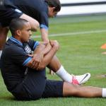Walcott makes early trip to training