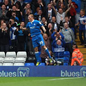 Wood hat-trick seals Blues win