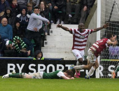Hibs go down after penalty drama Hibs go down after penalty drama
